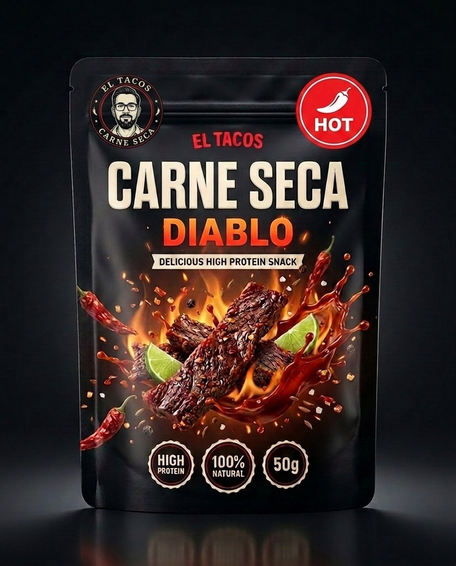 Carne Seca Diablo 50g El Tacos