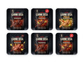 Carne Seca Mix 5+1 — 6 pungi de 50g, toate aromele: Chipotle, Diablo, Pollo, Pastor