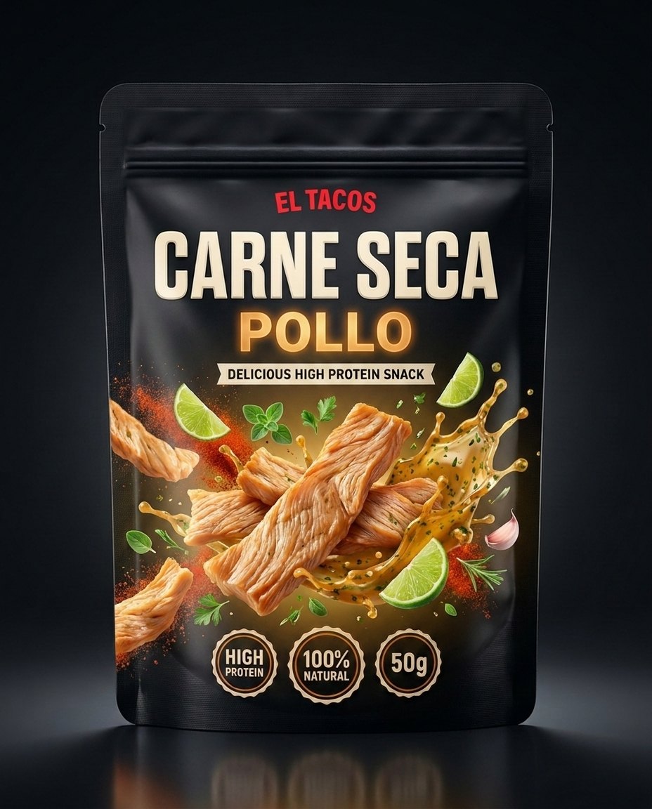 Carne Seca Pollo 50g El Tacos